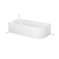 Bette Lux IV Silhouette Freestanding L Bath 1750 x 800 with waste