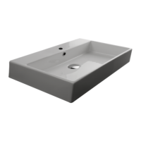 Valdama Unlimited Wall Washbasin 700 x 450 x 110H with Tap Hole