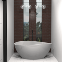 Marmorin Sanitti浴室用废物1536 x 800 x 621h